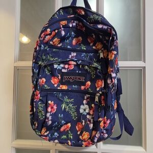 Jansport Floral Women's Backpack - Blue and Multicolor